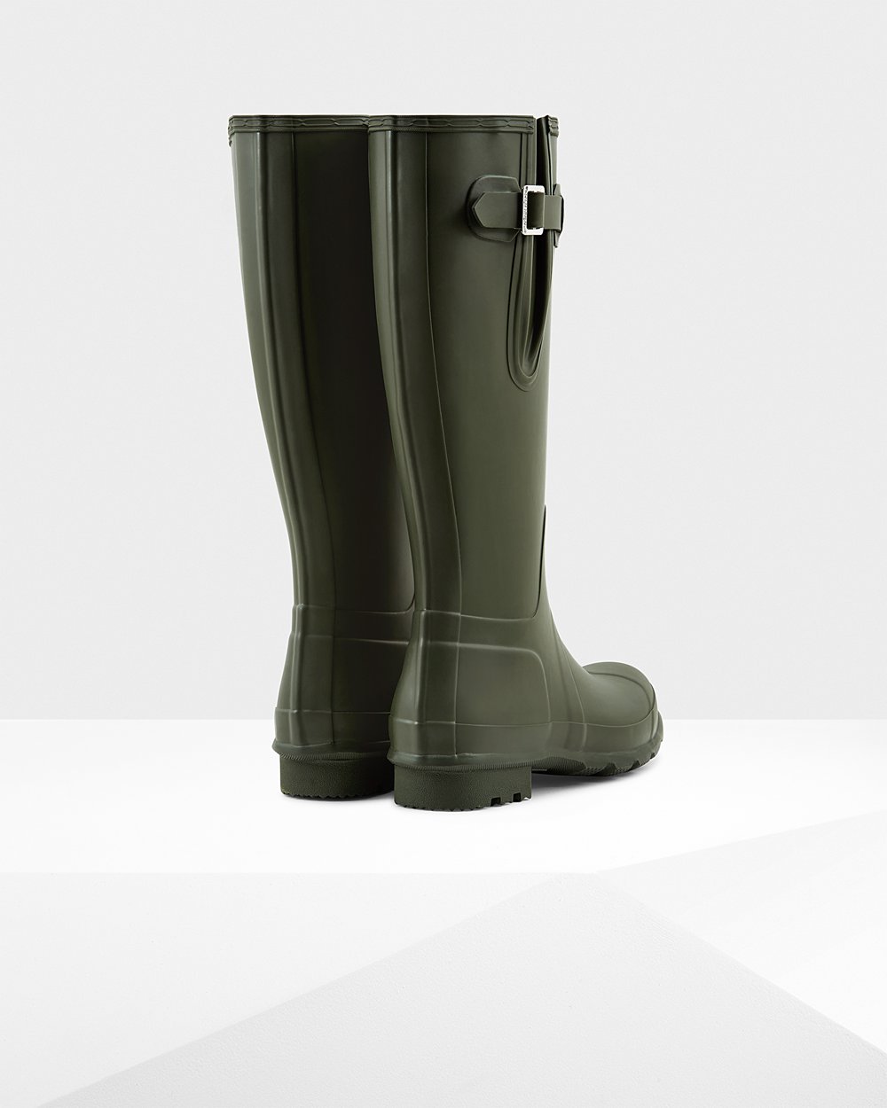 Mens Hunter Original Side Adjustable - Tall Rain Boots Dark Olive - 4802-TWDAN